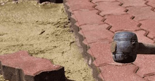 Укладка плитки на песок в Новомосковске в октябре