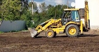 Выравнивание рельефа в Новомосковске в октябре